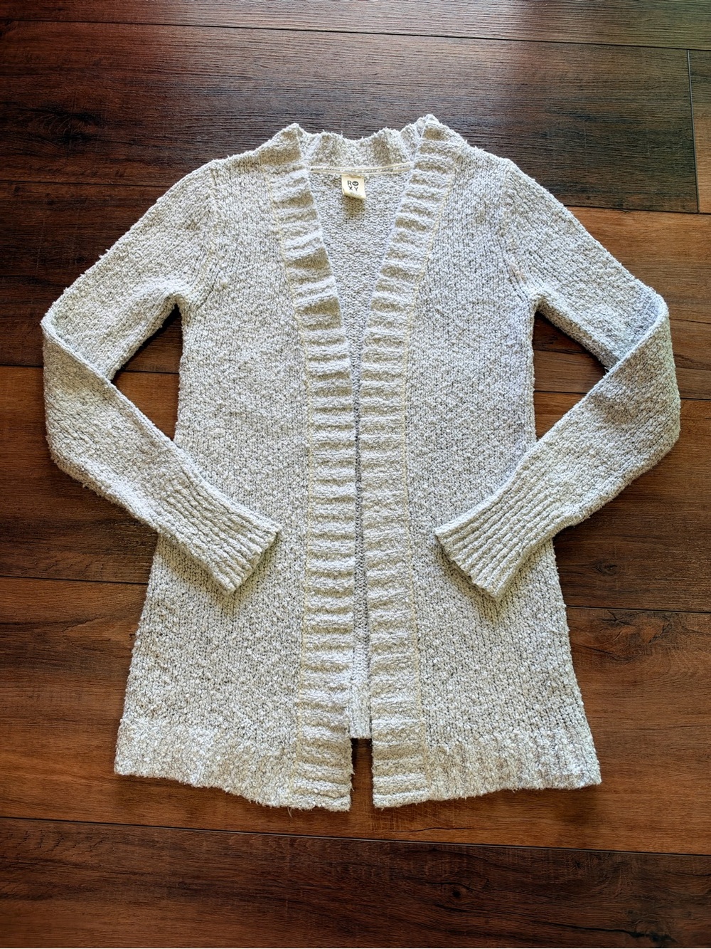 Womenβs Size X-Small Roxy Open Front Cardigan Sweater